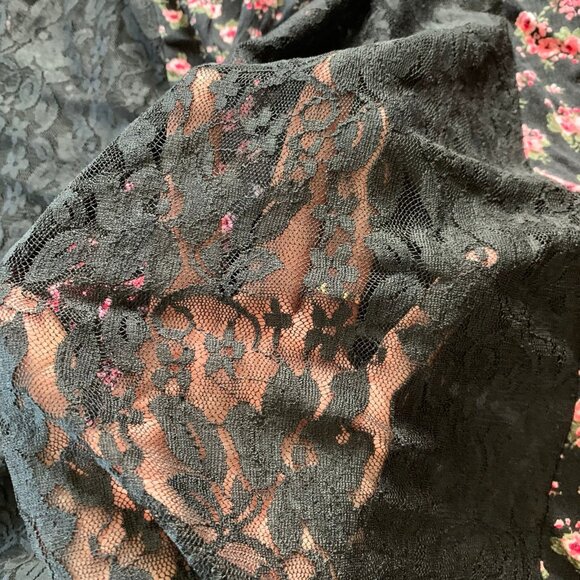 Torrid Black Floral Lace Maxi Dress Size 2 2X XXL - Picture 4 of 5